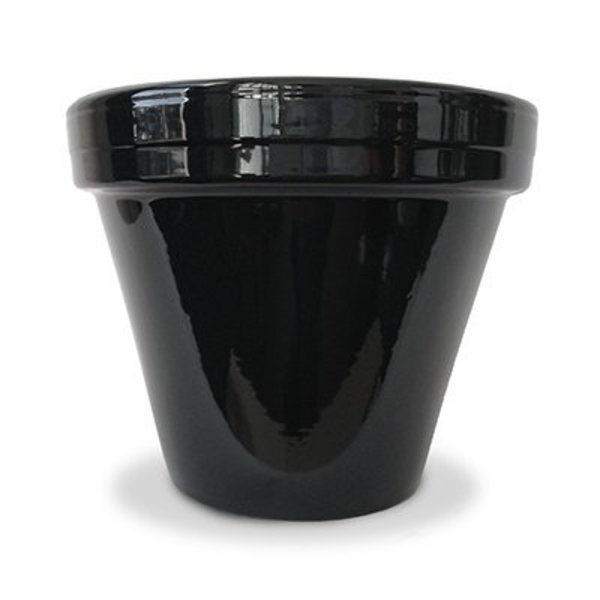 Ceramo 6.5" Blk Cera Planter PCSBX-6-BL